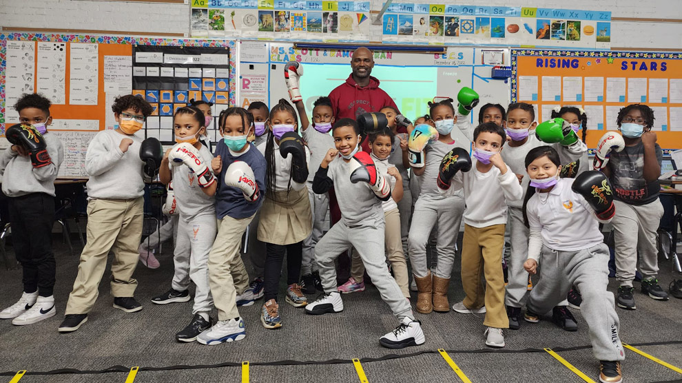 Second Graders at Brooklyn Excelsior Learn About the Fun of Boxing