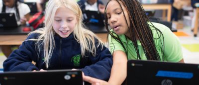 Students completing work