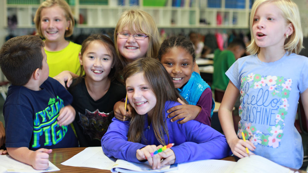 Student reading a book