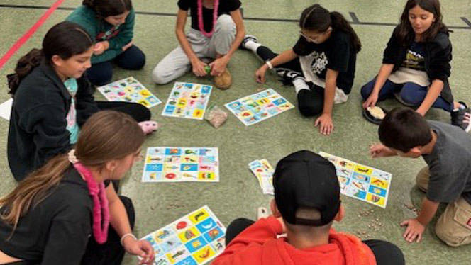 K-8 School in Commerce City: Students collected stamps on a passport for each booth they visited.