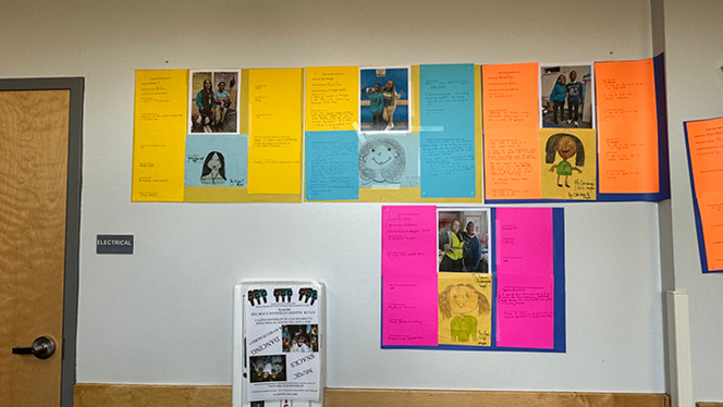 K-8 School in Detroit: Regent Park Scholars students interviewed their female teachers for Women's History Month.