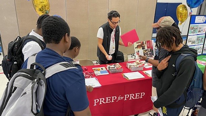 K-8 School in St. Albans: Riverton families attend high school fair at Riverton Street Charter School.