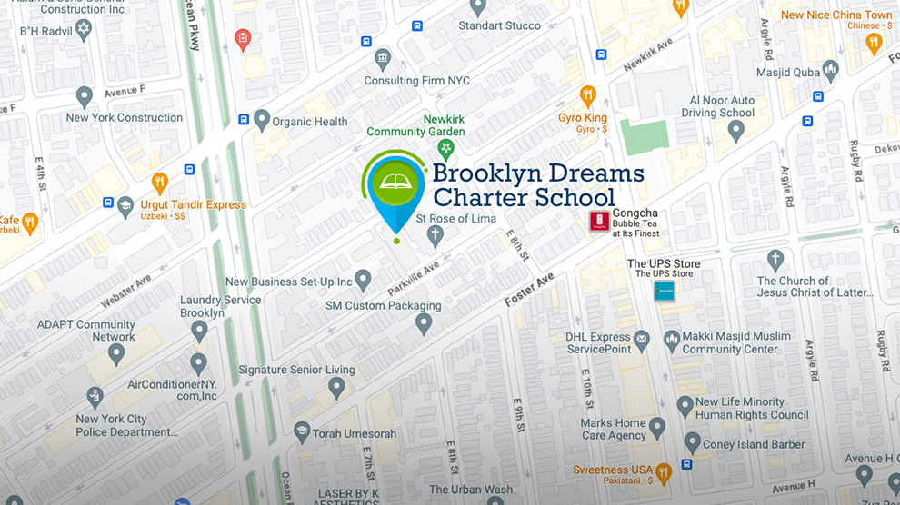 Map of Brooklyn Dreams Charter School