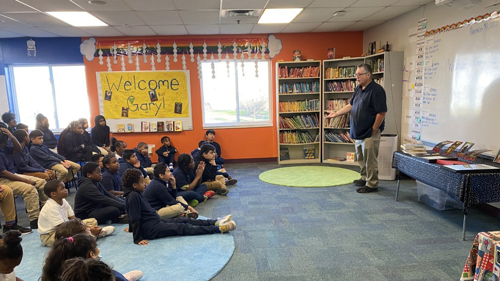 Through Author’s Visit, Students Learn About Success and Rejection