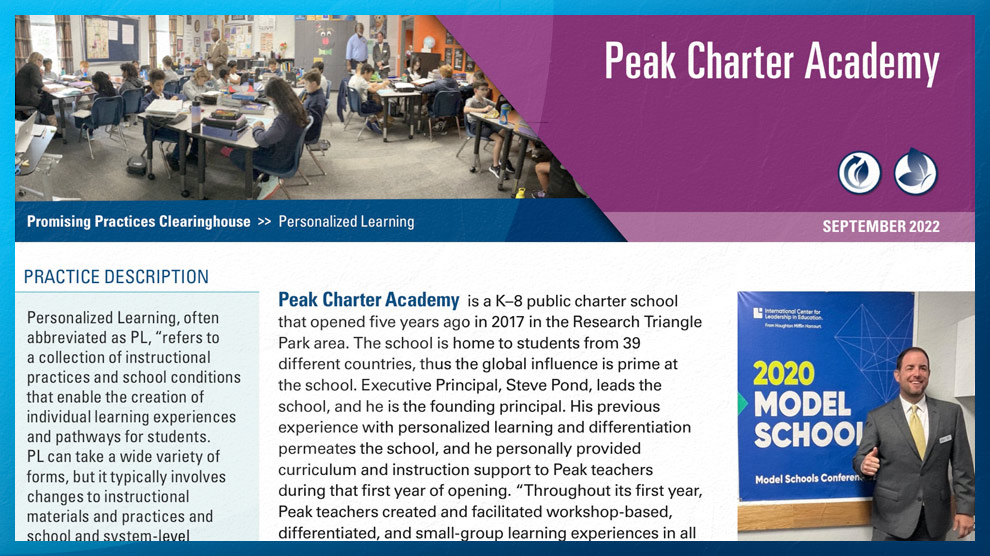 Peak Charter Academy Featured by State for Efforts in Differentiated