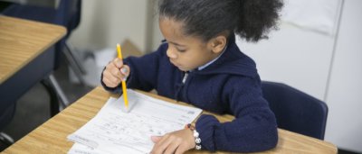 Student completing work