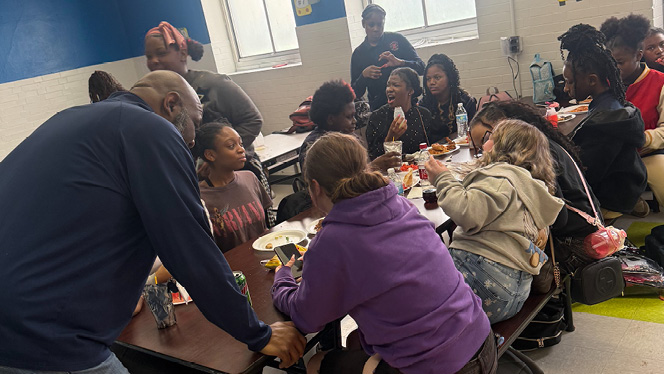 K-8 School in Dayton: Emerson scholars attend NERD Night event.