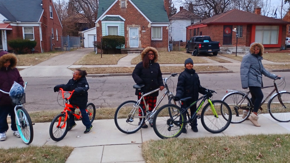 300 Detroit Premier Academy Scholars Receive Bicycles from Free Bikes 4