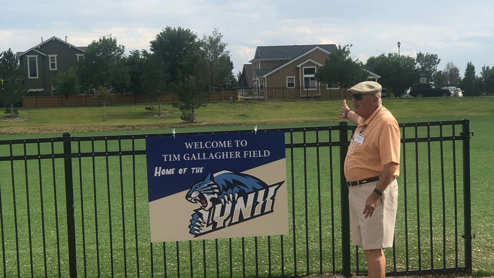 Landmark Academy at Reunion Honors Board President with Field Naming