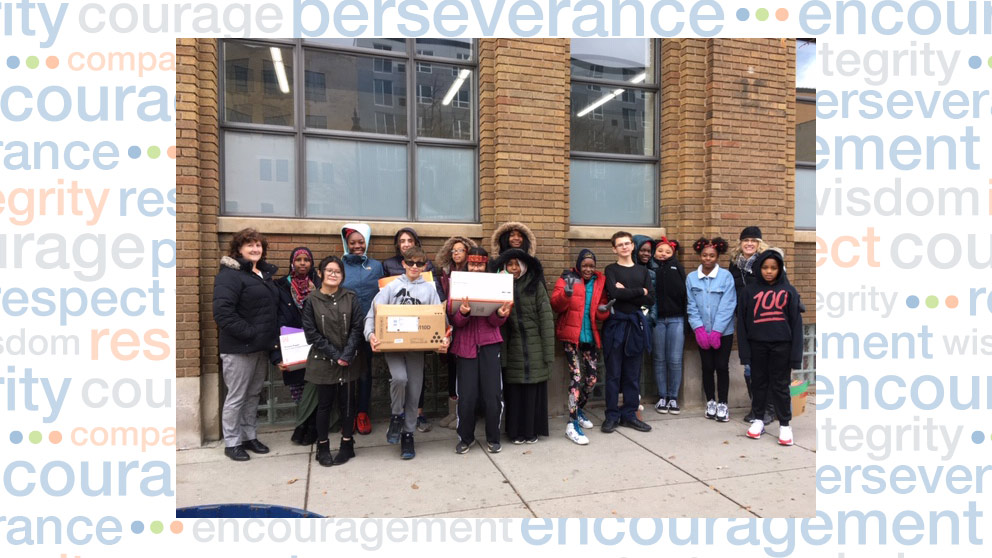 Ridge Park Students Donate Handmade Placemats to Homeless for Thanksgiving