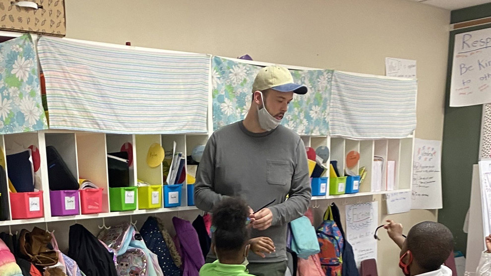 Reach Teacher Helps Out Wherever He Is Needed