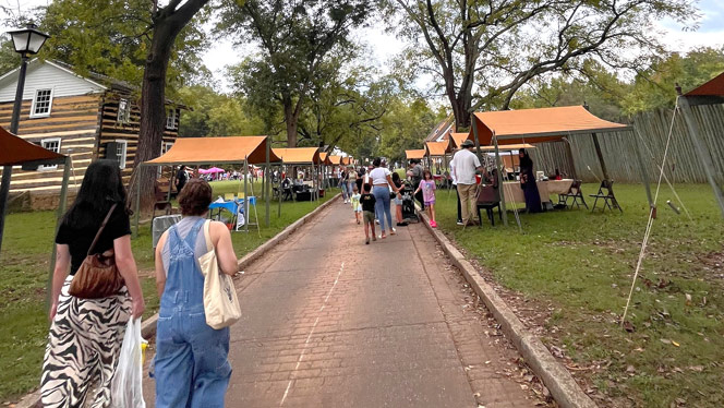 K-8 School in Winston-Salem NC: Apple Fest took place at the first European Settlement in NC.