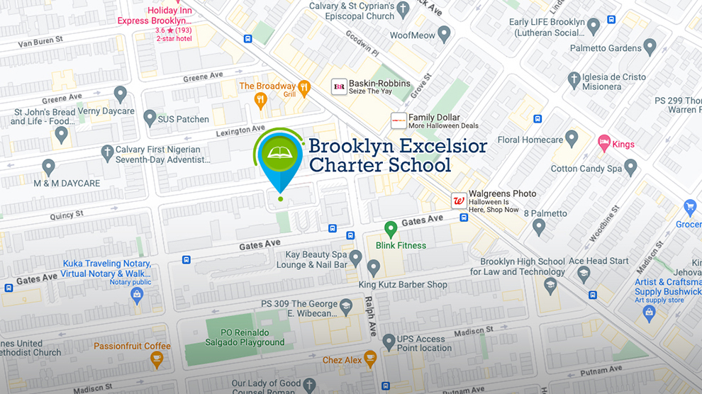 Map of Brooklyn Excelsior Charter School