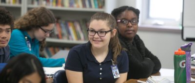 Students learning in classroom