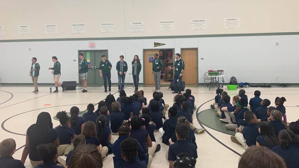 MSU Accafellas Give a Noteworthy Performance at Lansing Charter Academy