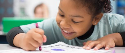 Student completing work