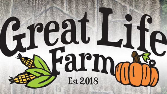 K-8 School in Dayton: Great Life Farm logo.