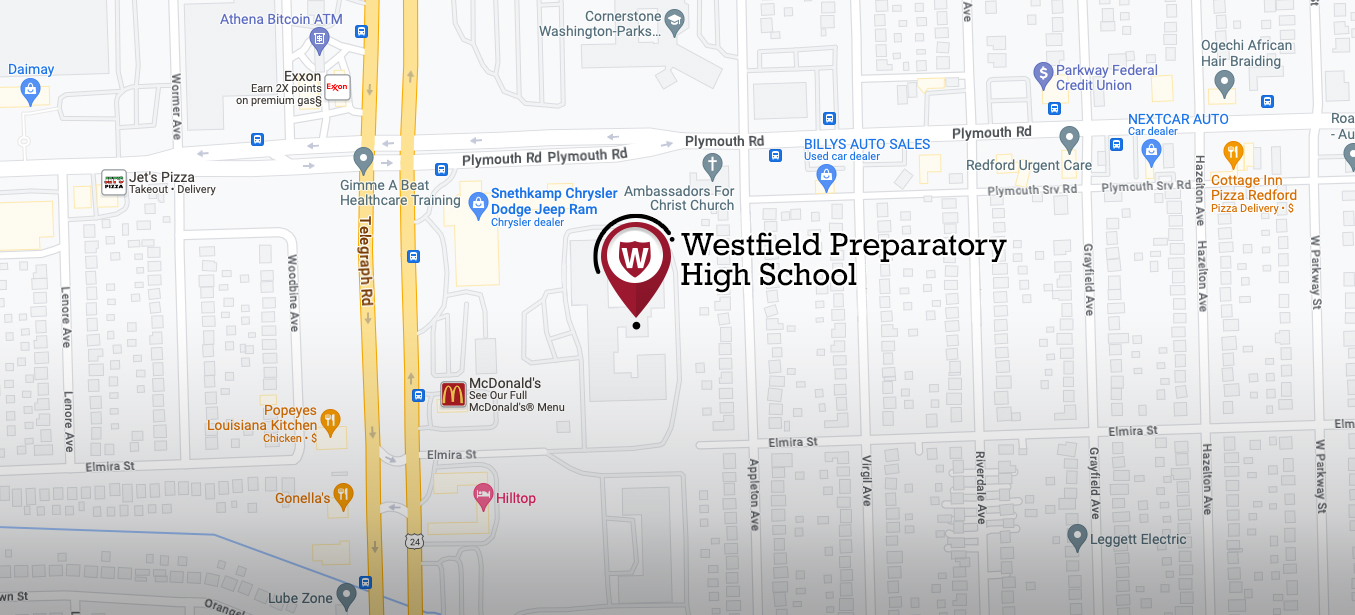 Map of Westfield Preparatory High School