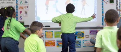 Students learning in classroom